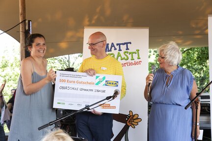 Gutscheinverteilung auf der Kinderbreminale | © Die Bremer Stadtreinigung