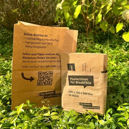 Papiertüten für Bioabfälle